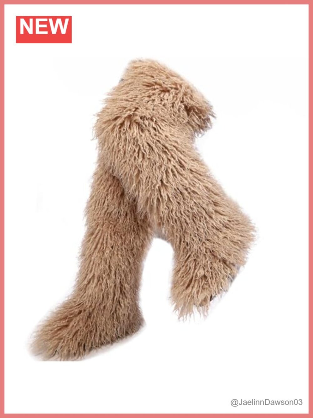 Faux Fur Over the Knee Boots 29 Inch Thigh High Winter Snow Boots